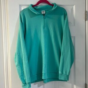 pink victoria’s secret quarter-zip sweatshirt